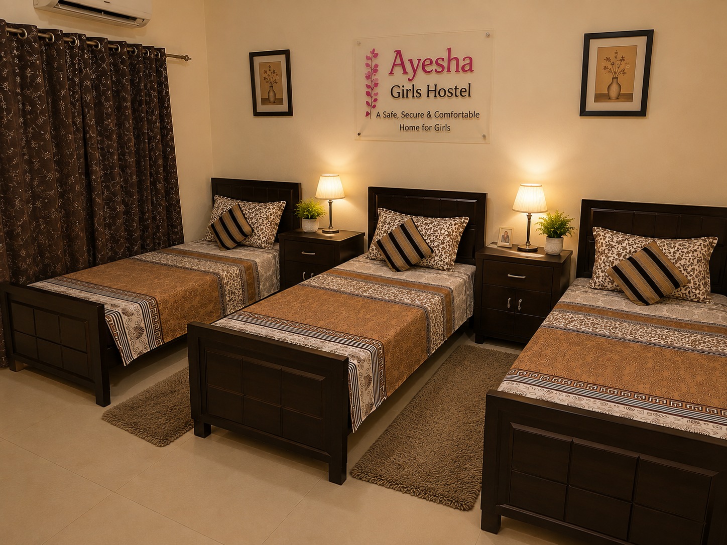 Triple Sharing Room Corner View